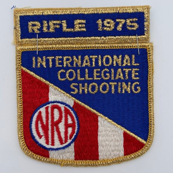 NRA National Rifle Association International Collegiate Shooting 1975 Patches - Picture 1 of 2